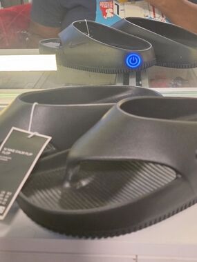 Nike Black Rechargeable Heated Foot Massager Slippers